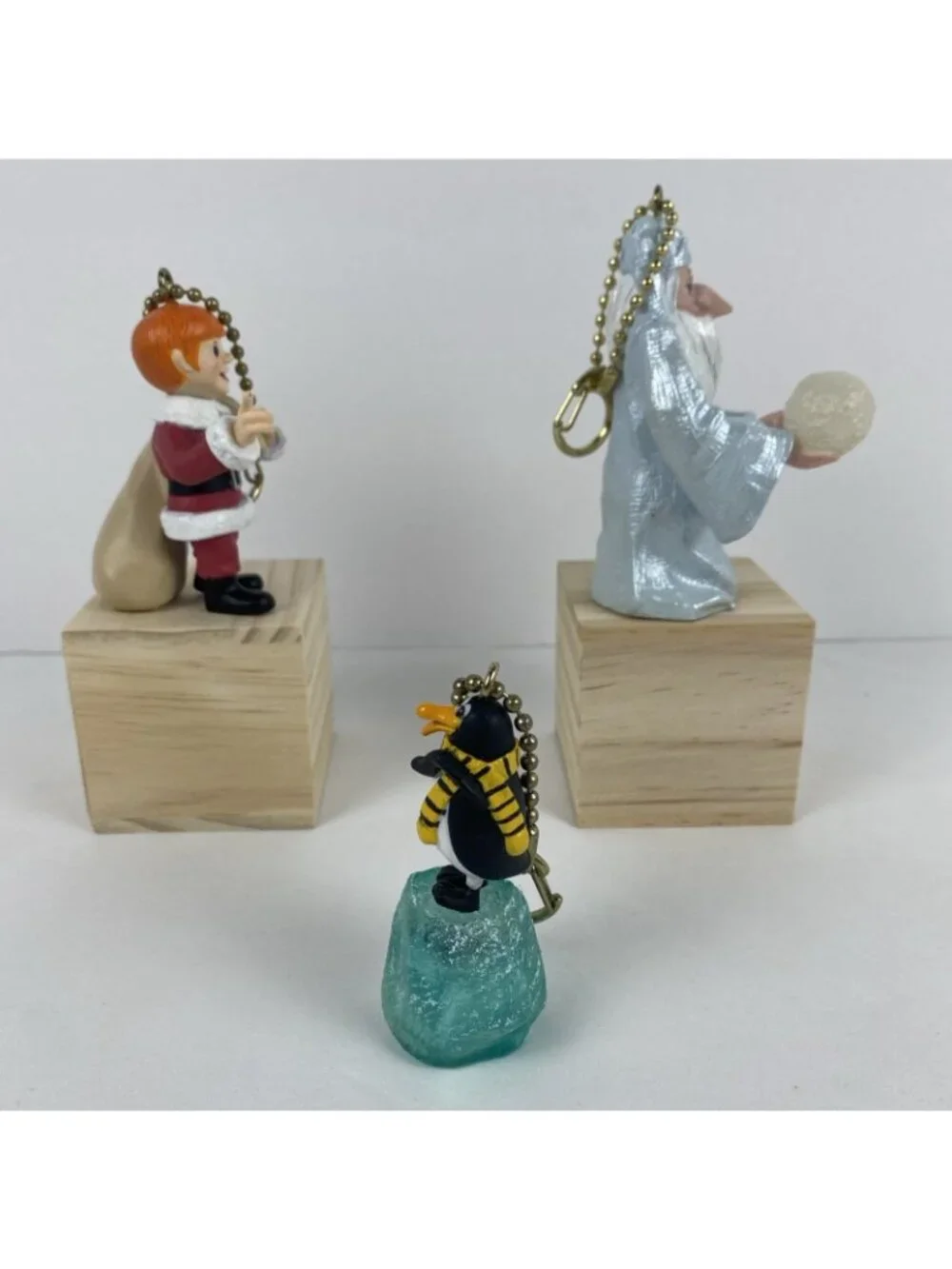 Lot of 3 2004 Santa Claus is Coming to Town Warlock, Topper, K Kringle Ornaments